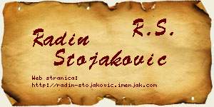 Radin Stojaković vizit kartica
